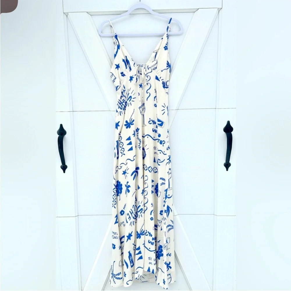 NWT Paper Heart Anthropologie - Day Drinks Maxi Dress - Picture 1 of 2